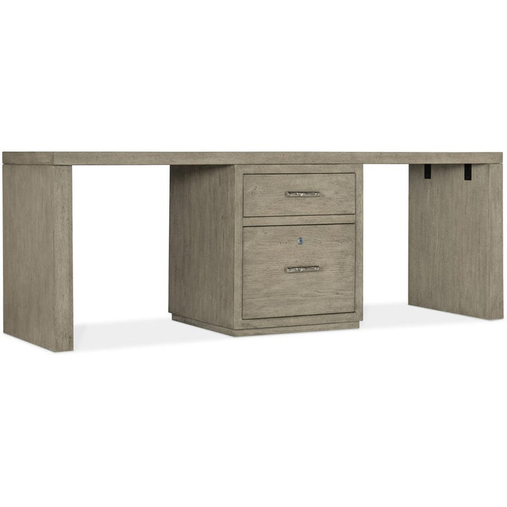 Desks Linville Falls Desk - 84in Top-Small File and 2 Legs