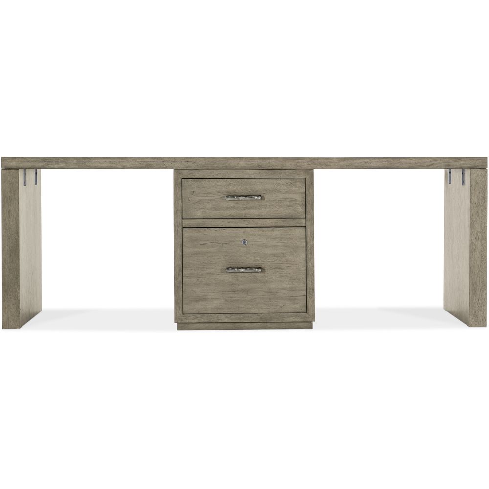 Desks Linville Falls Desk - 84in Top-Small File and 2 Legs
