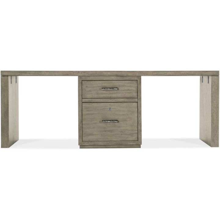 Desks Linville Falls Desk - 84in Top-Small File and 2 Legs