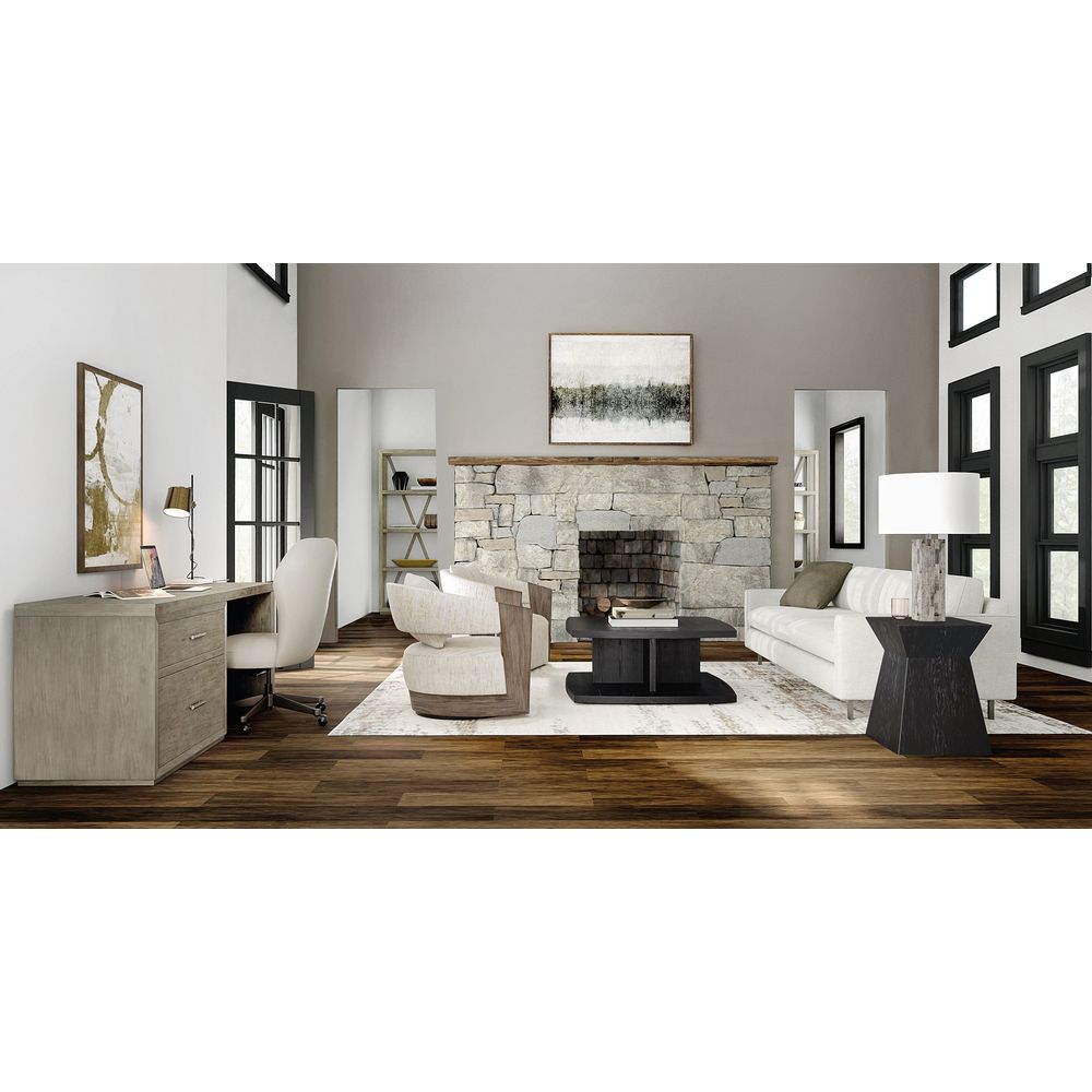 Linville Falls Desk - 84in Top-Lateral File and Leg