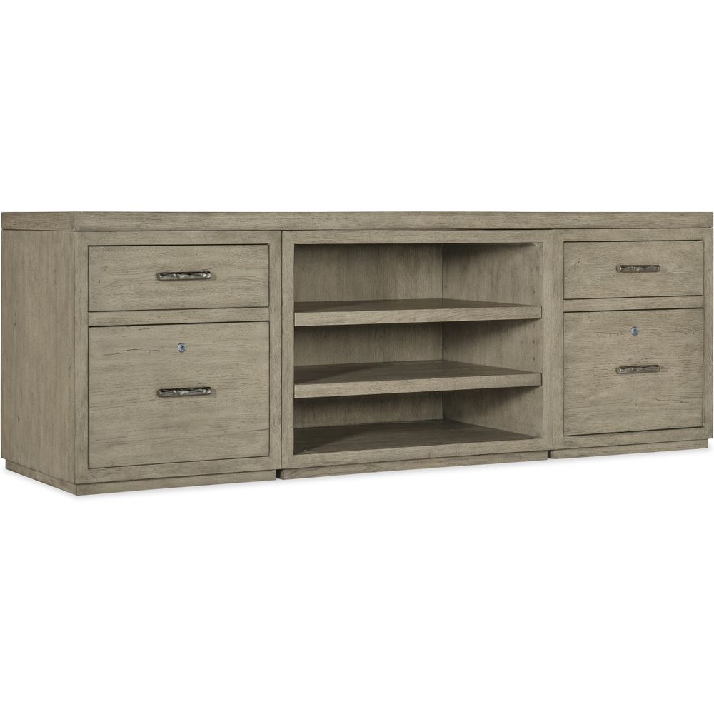 Linville Falls Credenza - 84in Top-2 Small Files and Lateral File