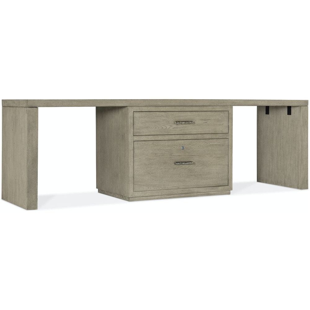Linville Falls Desk 96"-Hooker-HOOKER-6150-10926-85-DesksDesk with Centered Lateral File-5-France and Son