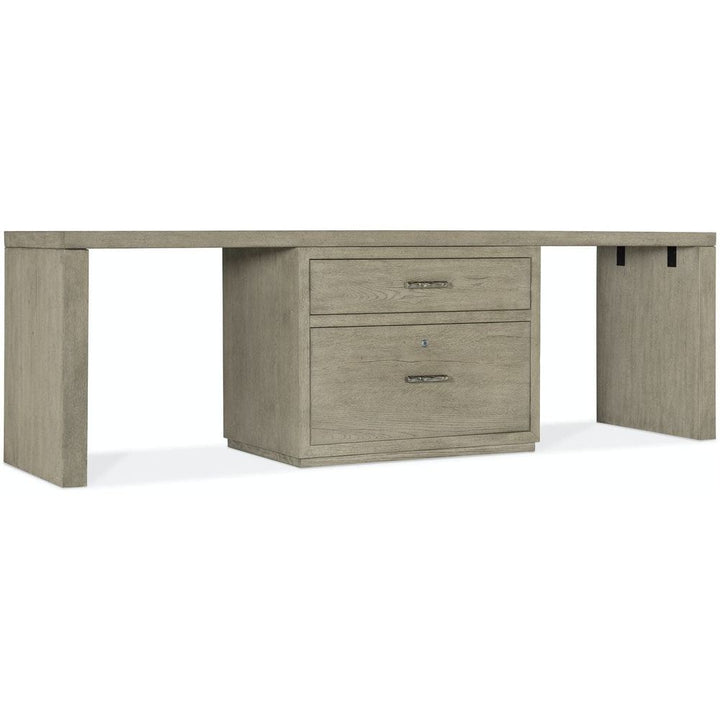 Linville Falls Desk 96"-Hooker-HOOKER-6150-10926-85-DesksDesk with Centered Lateral File-5-France and Son