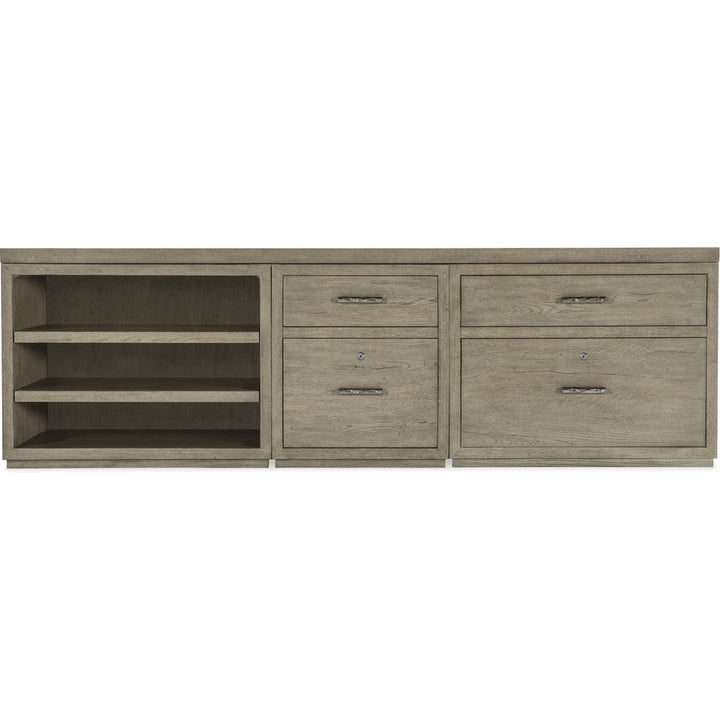 Sideboards & Credenzas Linville Falls Credenza - 96in Top-Small File-Lateral File and Open