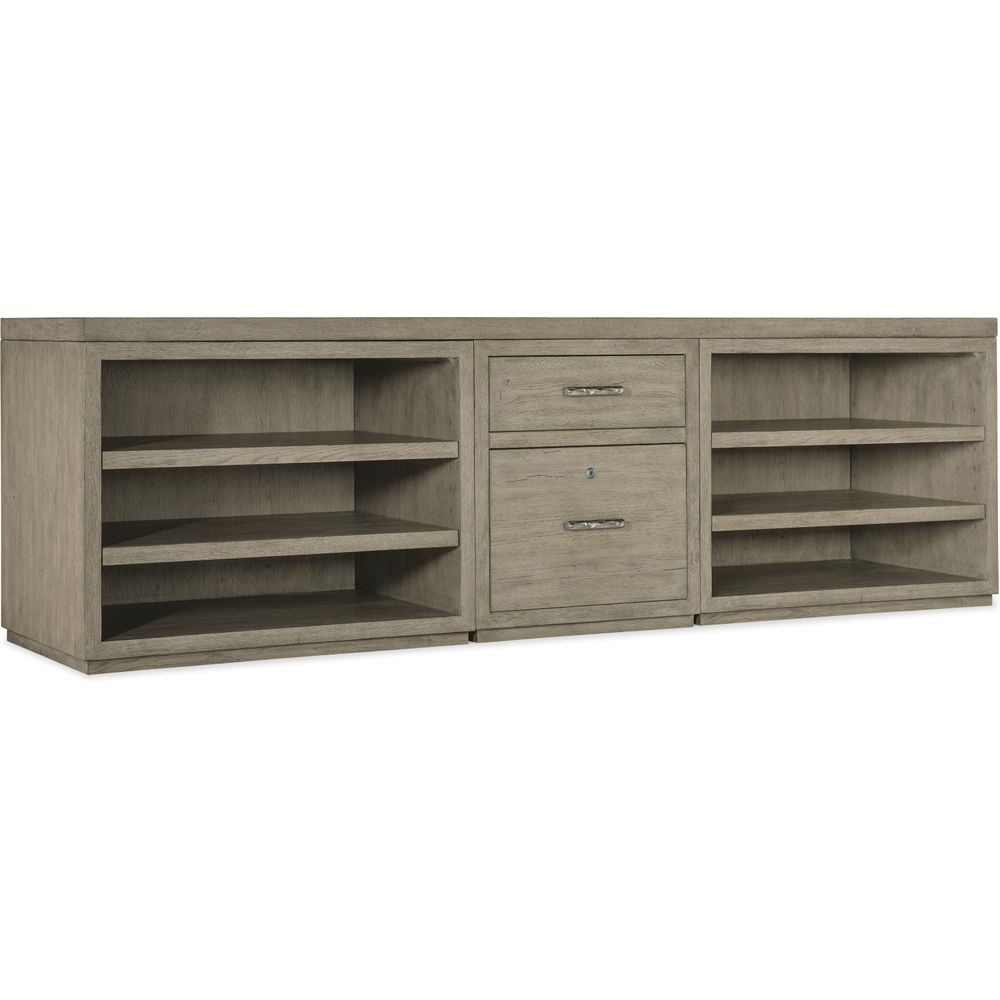 Linville Falls Credenza - 96in Top-Small File-Lateral File and Open