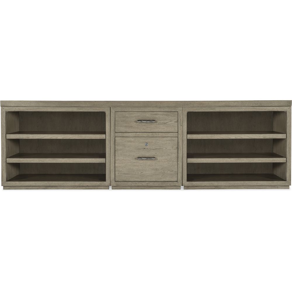 Linville Falls Credenza - 96in Top-Small File-Lateral File and Open