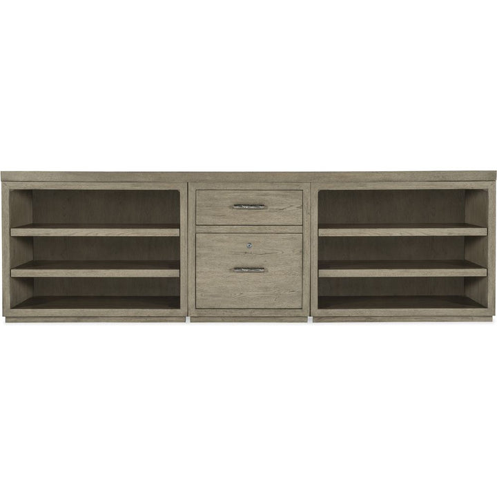 Linville Falls Credenza - 96in Top-Small File-Lateral File and Open