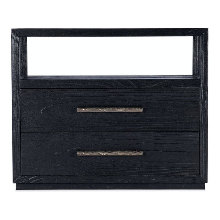 Nightstands Shou Sugi Ban Two Drawer Nightstand