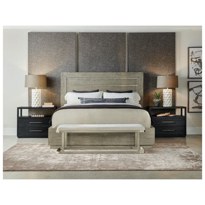 Nightstands Shou Sugi Ban Two Drawer Nightstand