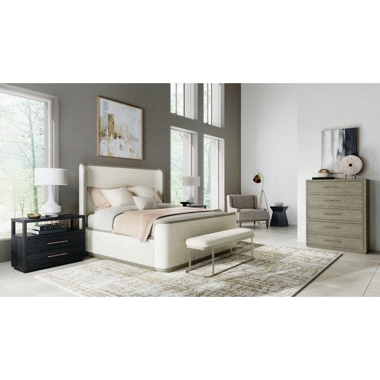 Nightstands Shou Sugi Ban Two Drawer Nightstand