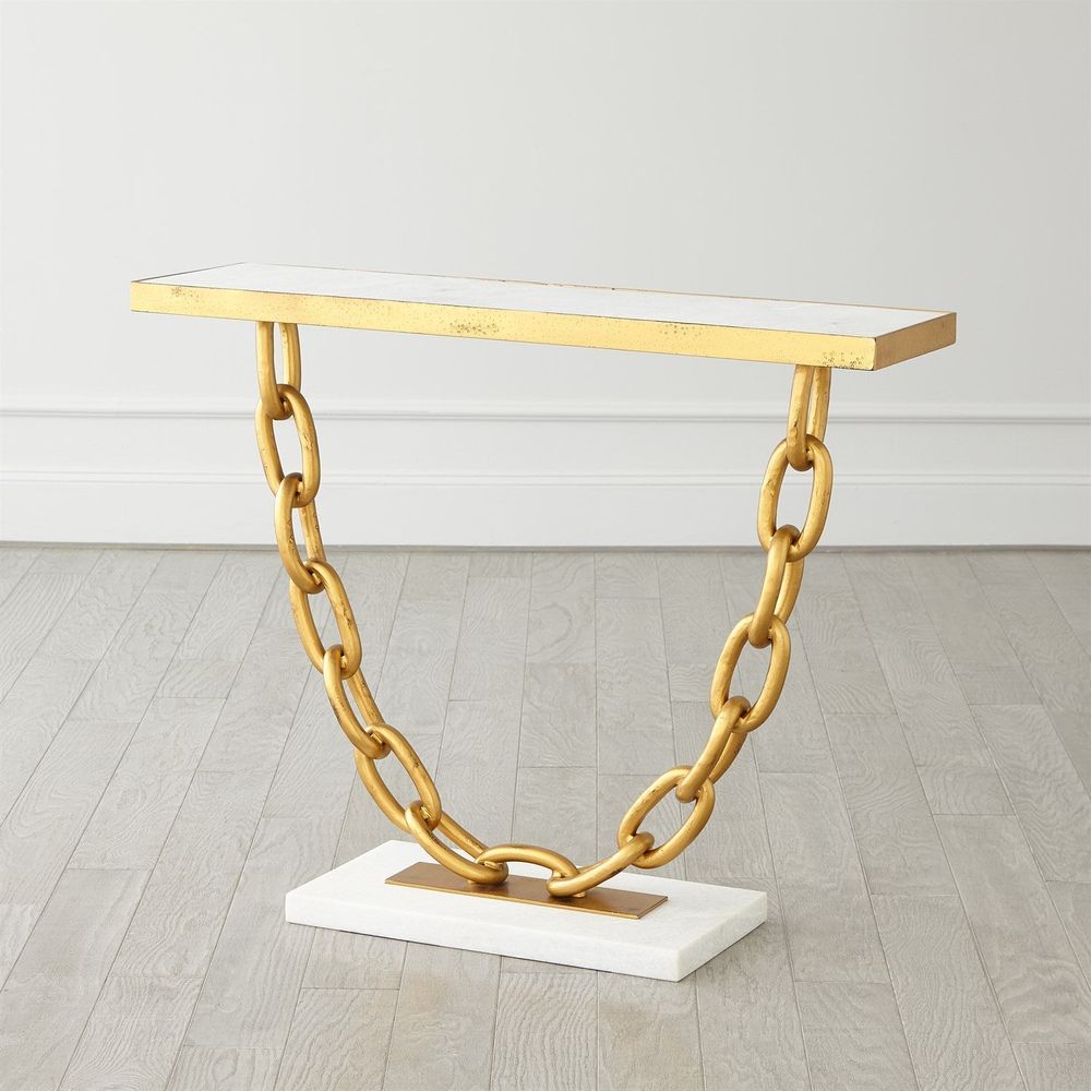 Console Tables Link Console-Gold