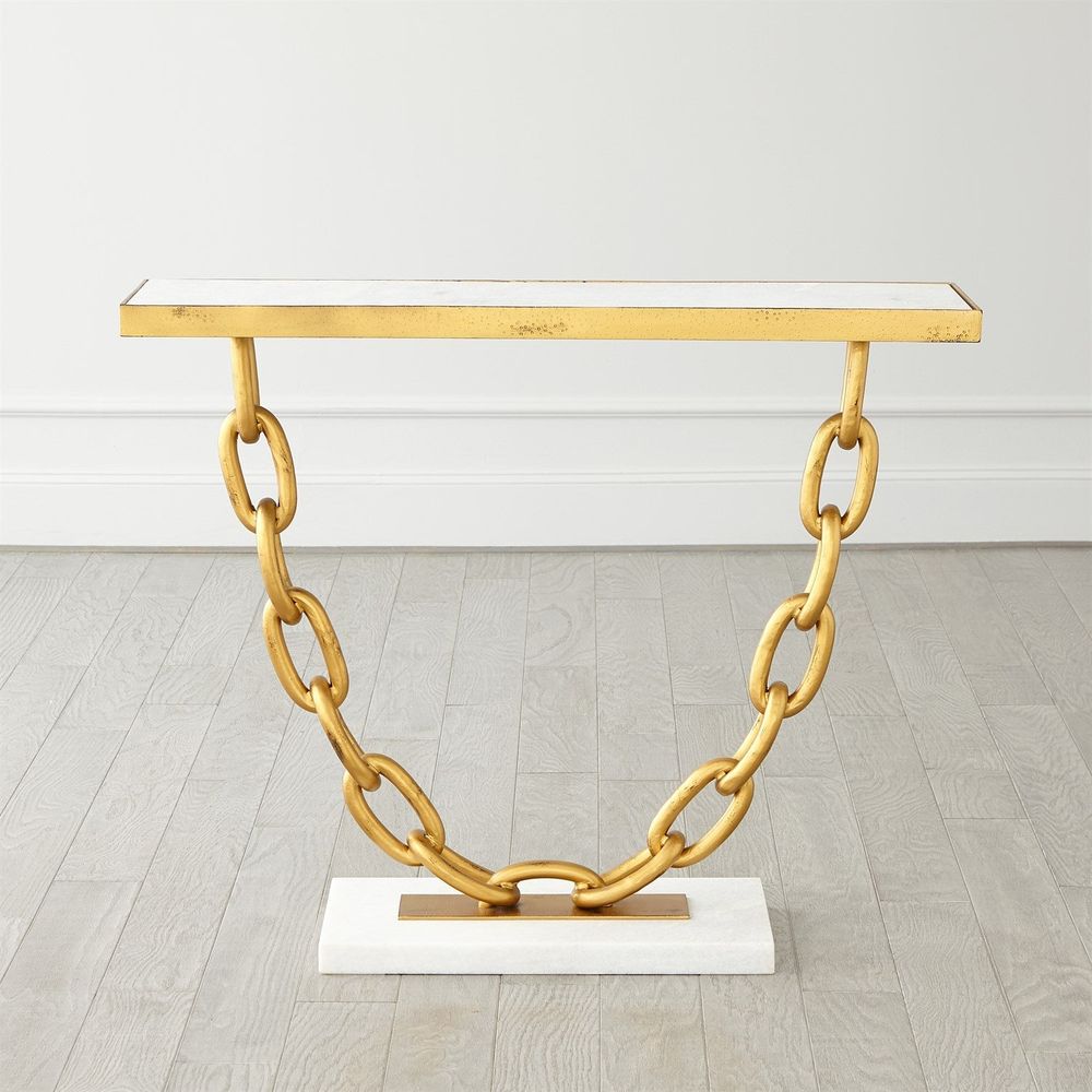 Console Tables Link Console-Gold