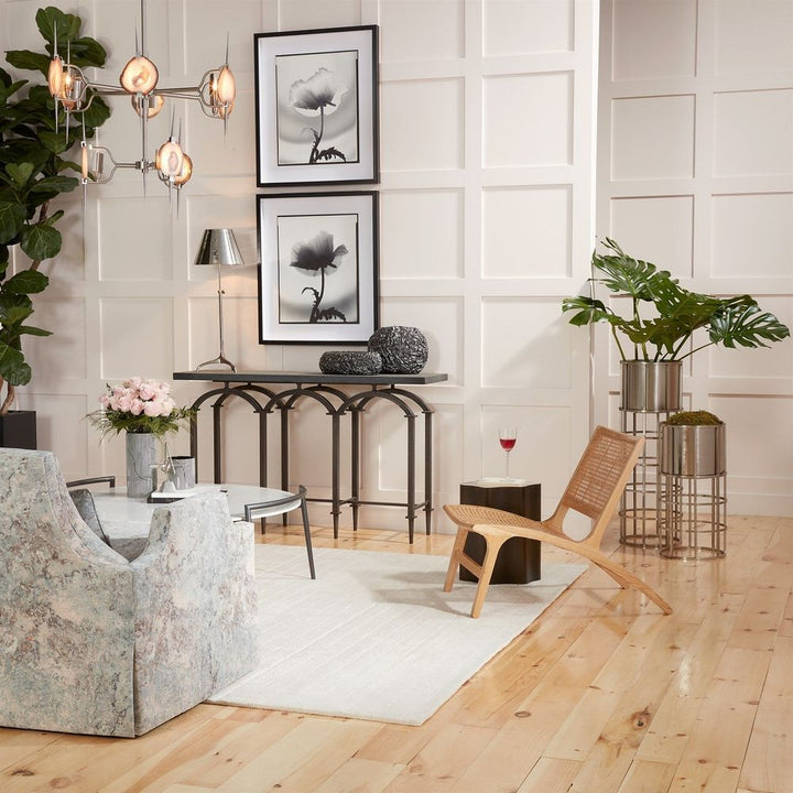 Organic Nesting Table-Bronze/Beige Marble-Lg
