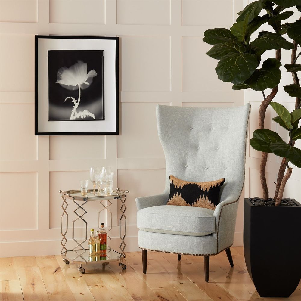 Bar Storage: Carts Octagonal Fret Serving Trolley and Tray-Polished Nickel