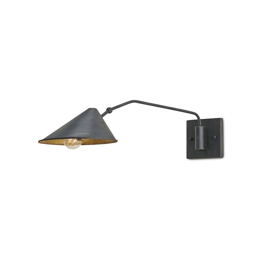 Serpa Black Single Swing-Arm Wall Sconce