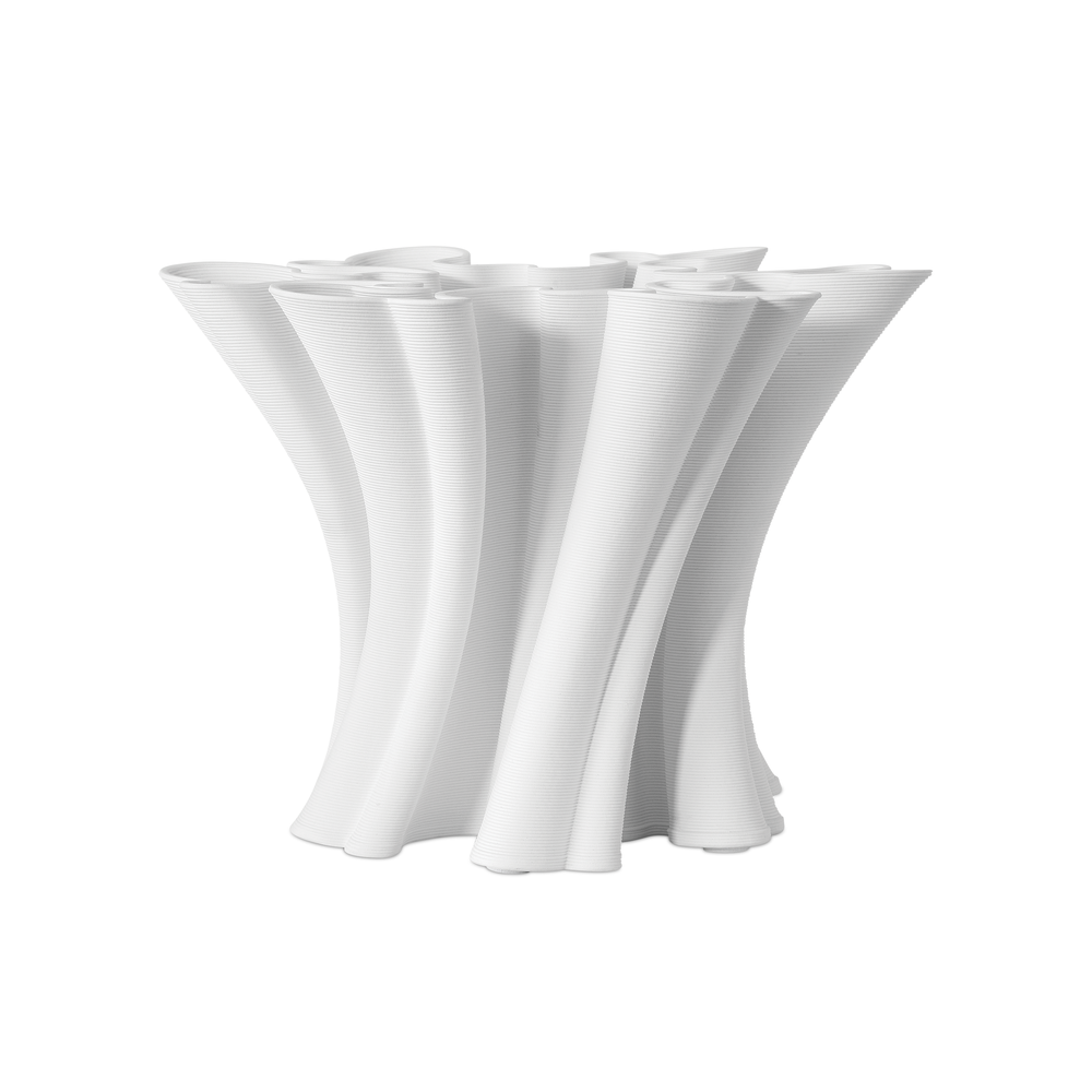 Vases Godet Twist White Vase