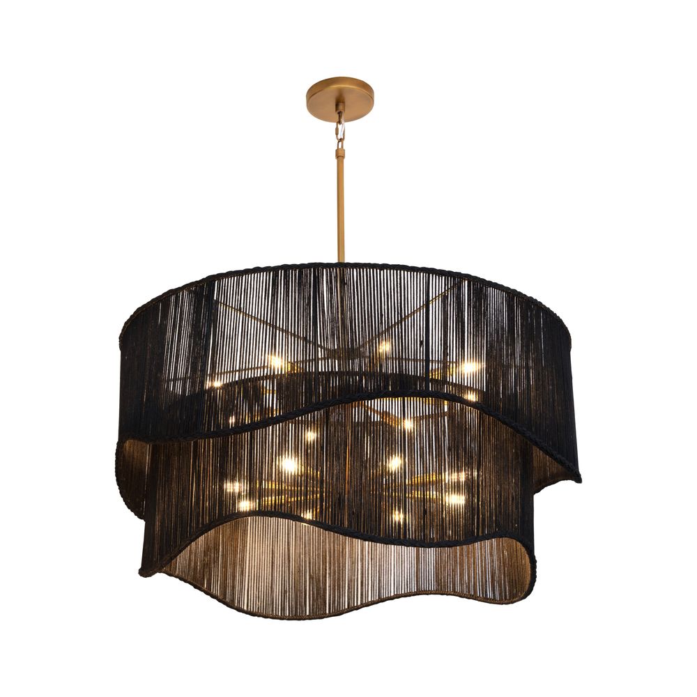 Chandeliers Rhine Chandelier - Black Jute