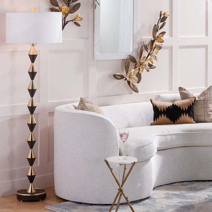 Magnolia Branch Wall Art-Antique Brass/Gold-Lg