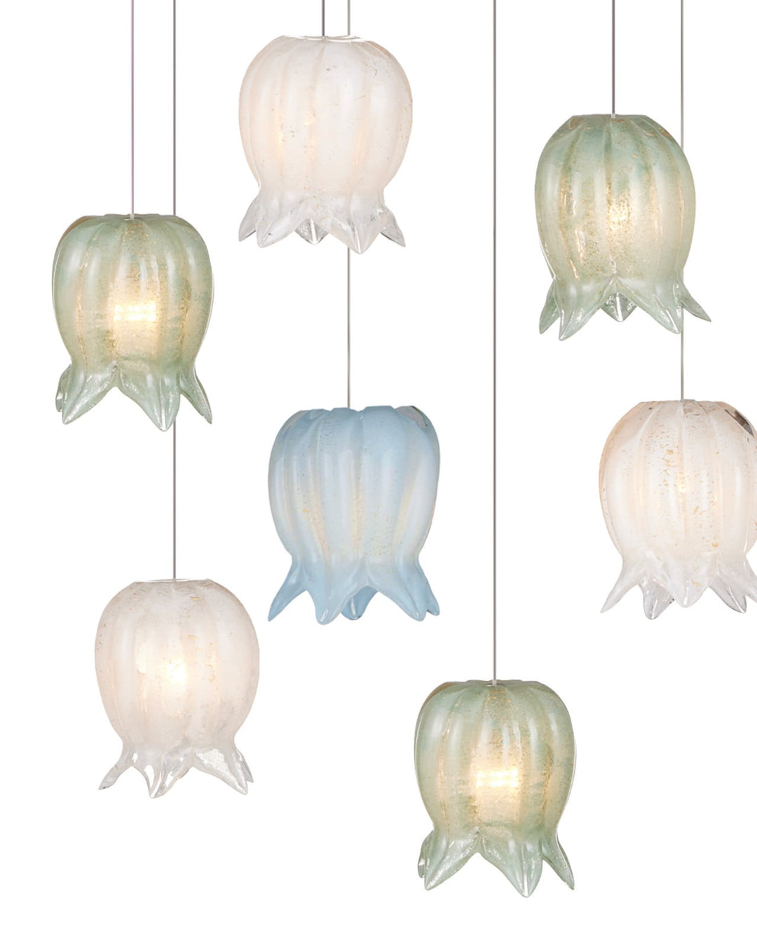Pendants:Multi Polpo Misto 15-Light Linear Multi-Drop Pendant
