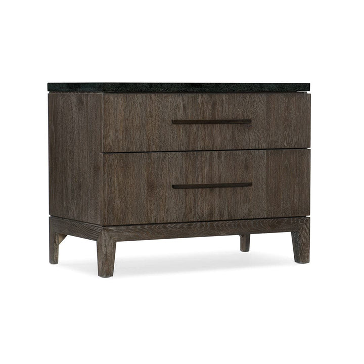 Miramar Aventura San Marcos Stone Top Nightstand-Hooker-HOOKER-6202-90015-DKW-Nightstands-1-France and Son