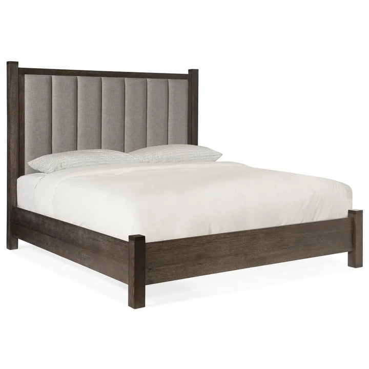 Miramar Aventura Jackson King Poster Bed w-Short Posts - Grey