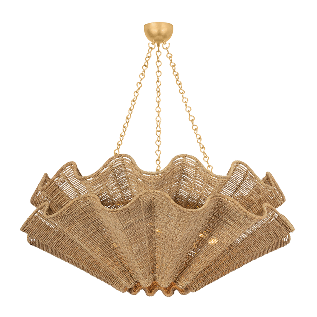 Hayworth Chandelier - Vintage Gold Leaf
