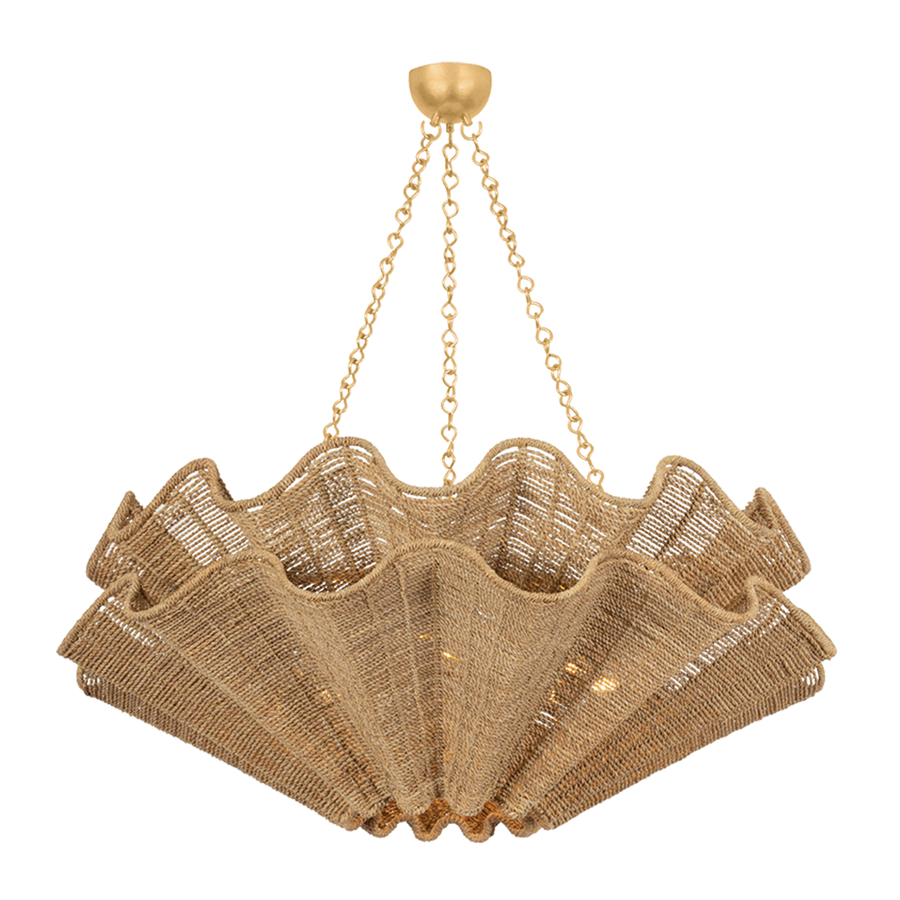 Hayworth Chandelier - Vintage Gold Leaf