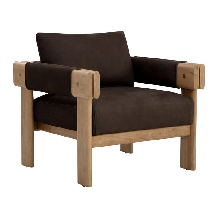 Lounge Chairs Carmichael Lounge Chair - Nubuck Cocoa Leather