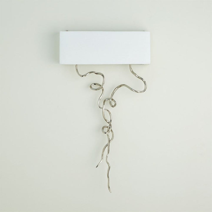 Morning Glory Wall Sconce-Nickel-HW
