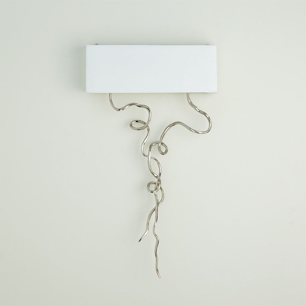 Wall Lighting Morning Glory Wall Sconce-Nickel-HW