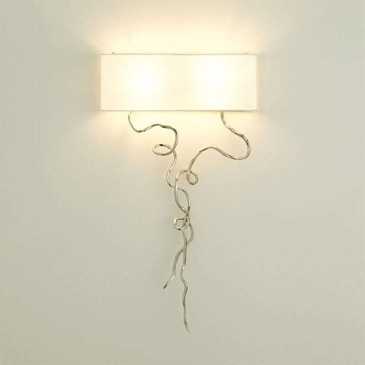 Wall Lighting Morning Glory Wall Sconce-Nickel-HW