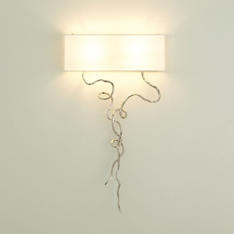 Wall Lighting Morning Glory Wall Sconce-Nickel-HW