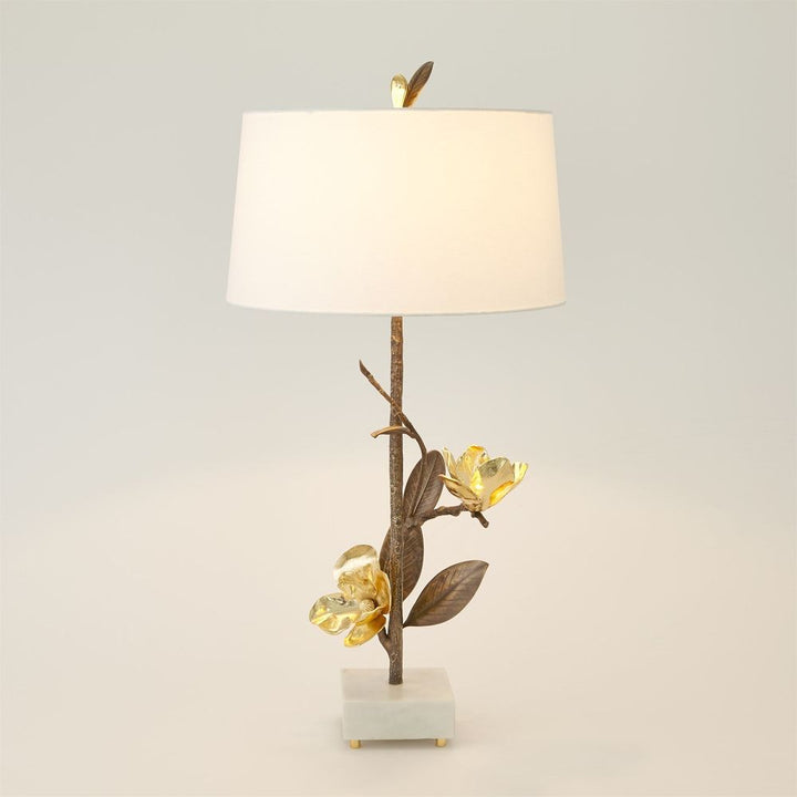 Magnolia Flower Table Lamp-Left
