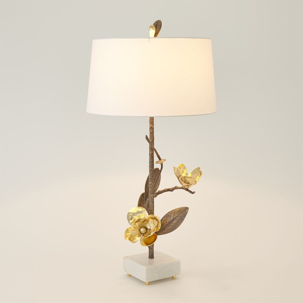Table Lamps Magnolia Flower Table Lamp-Left