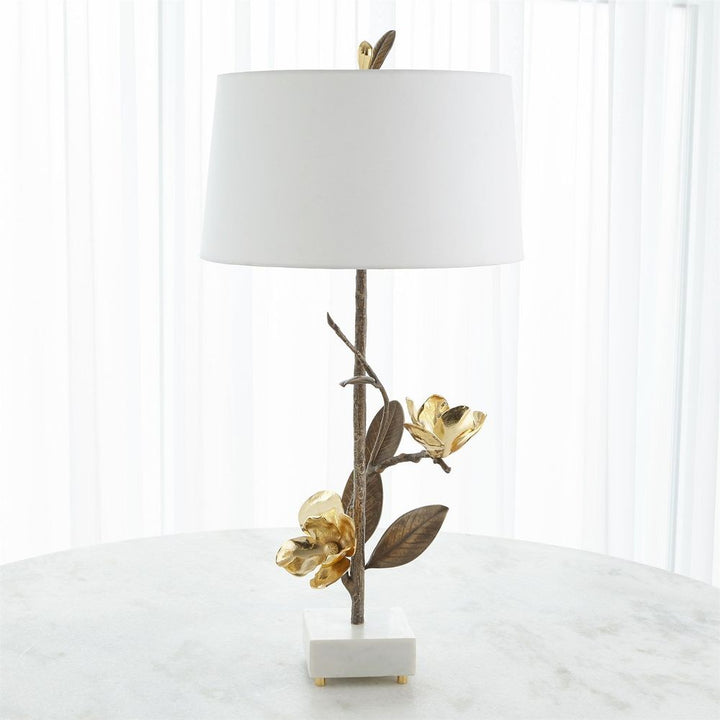 Magnolia Flower Table Lamp-Left