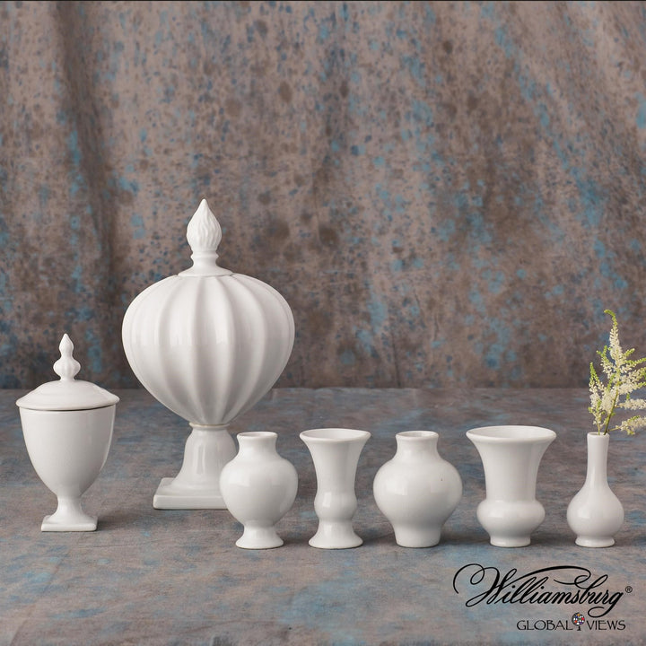 Beaufort Mini Urn-Global Views-GVSA-4.80111-Decorative ObjectsWhite-3-France and Son