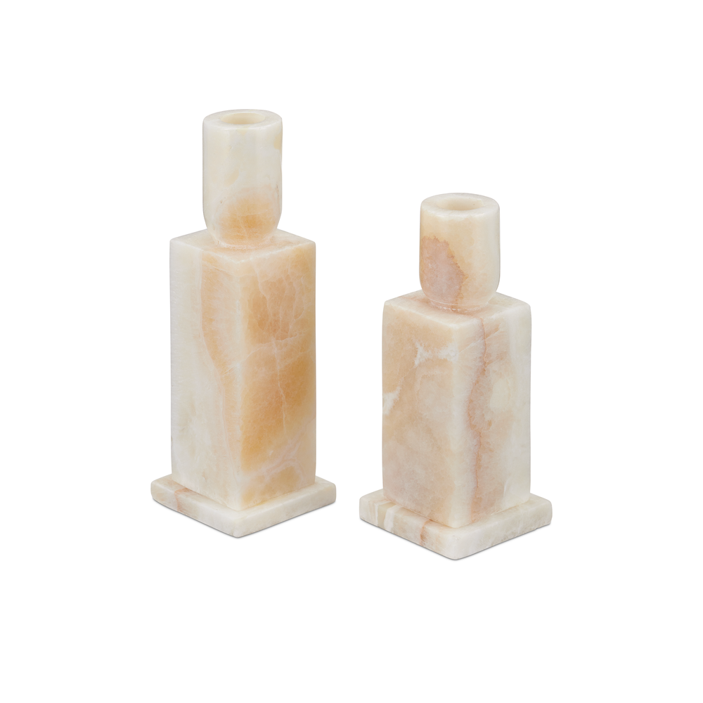 Candle Holders Lithos Ivory Candle Holder Set of 2