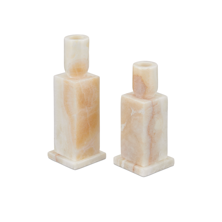Candle Holders Lithos Ivory Candle Holder Set of 2