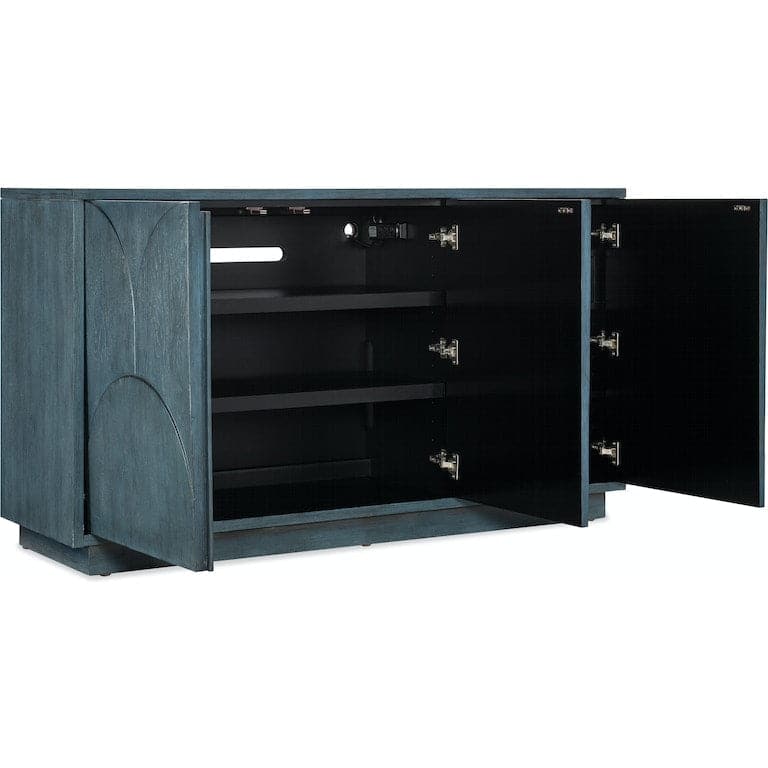 Sideboards & Credenzas Melange Round Valley Three Door Entertainment Credenza
