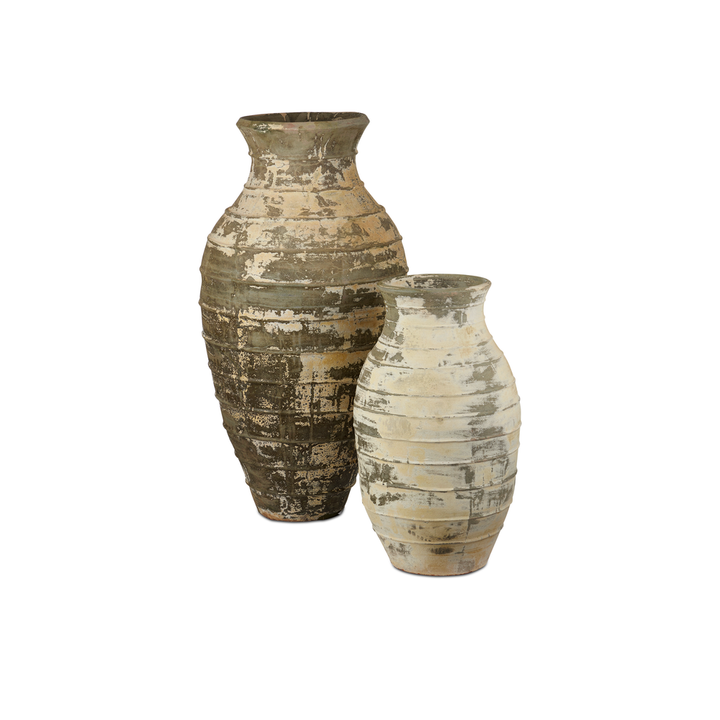 Lipari Extra Large Antique White Urn