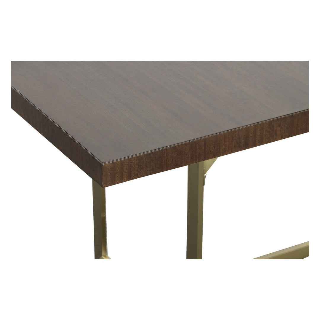 Libby Langdon Clement Dining Table - Smoked Stone - Stainless Steel, Oak Solids and Eucalyptus