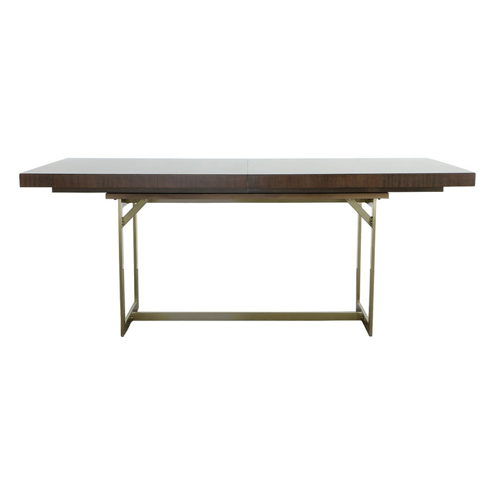 Libby Langdon Clement Dining Table - Smoked Stone - Stainless Steel, Oak Solids and Eucalyptus