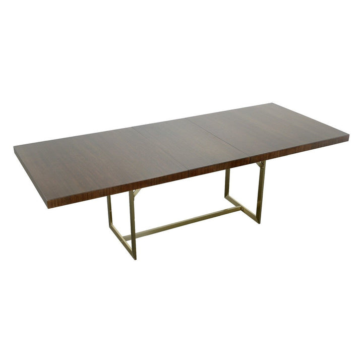 Libby Langdon Clement Dining Table - Smoked Stone - Stainless Steel, Oak Solids and Eucalyptus