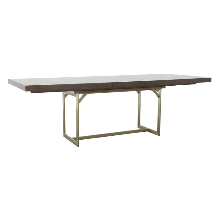 Libby Langdon Clement Dining Table - Smoked Stone - Stainless Steel, Oak Solids and Eucalyptus