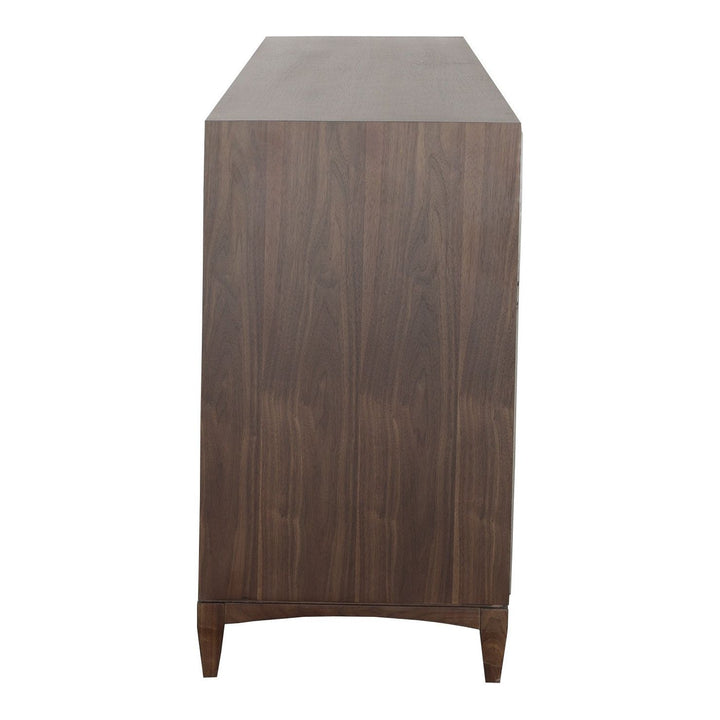 Libby Langdon Farley Six Drawer Dresser - Smoked Stone - Walnut Solids