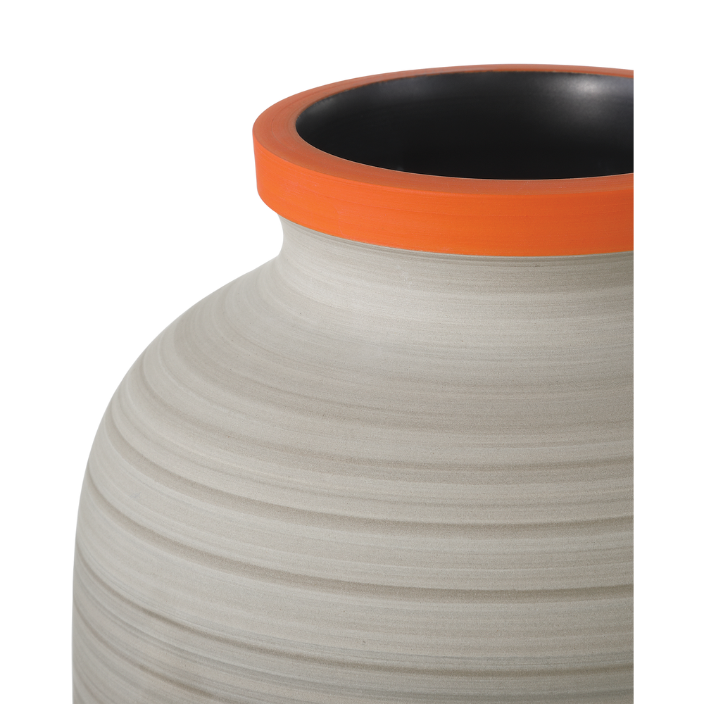 Vases Happy 80's Gray, Beige, Orange & Blue Vase Set of 3