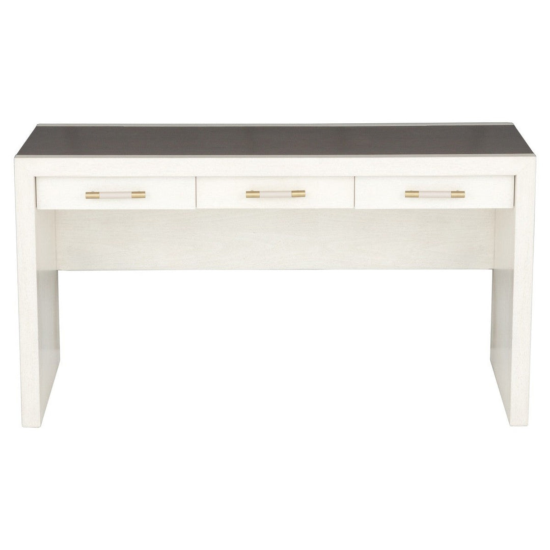 Libby Langdon Hillside Desk - Smoked Stone - Ash Solids