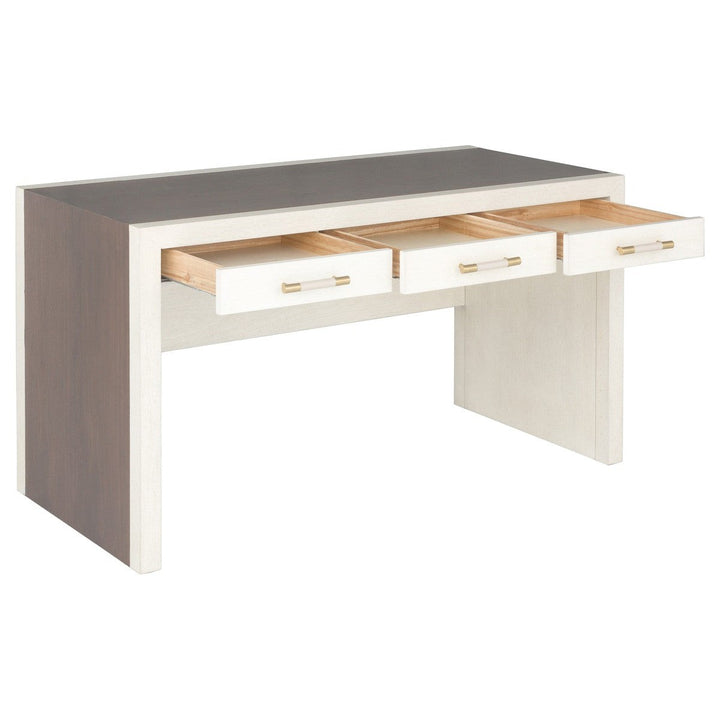 Libby Langdon Hillside Desk - Smoked Stone - Ash Solids