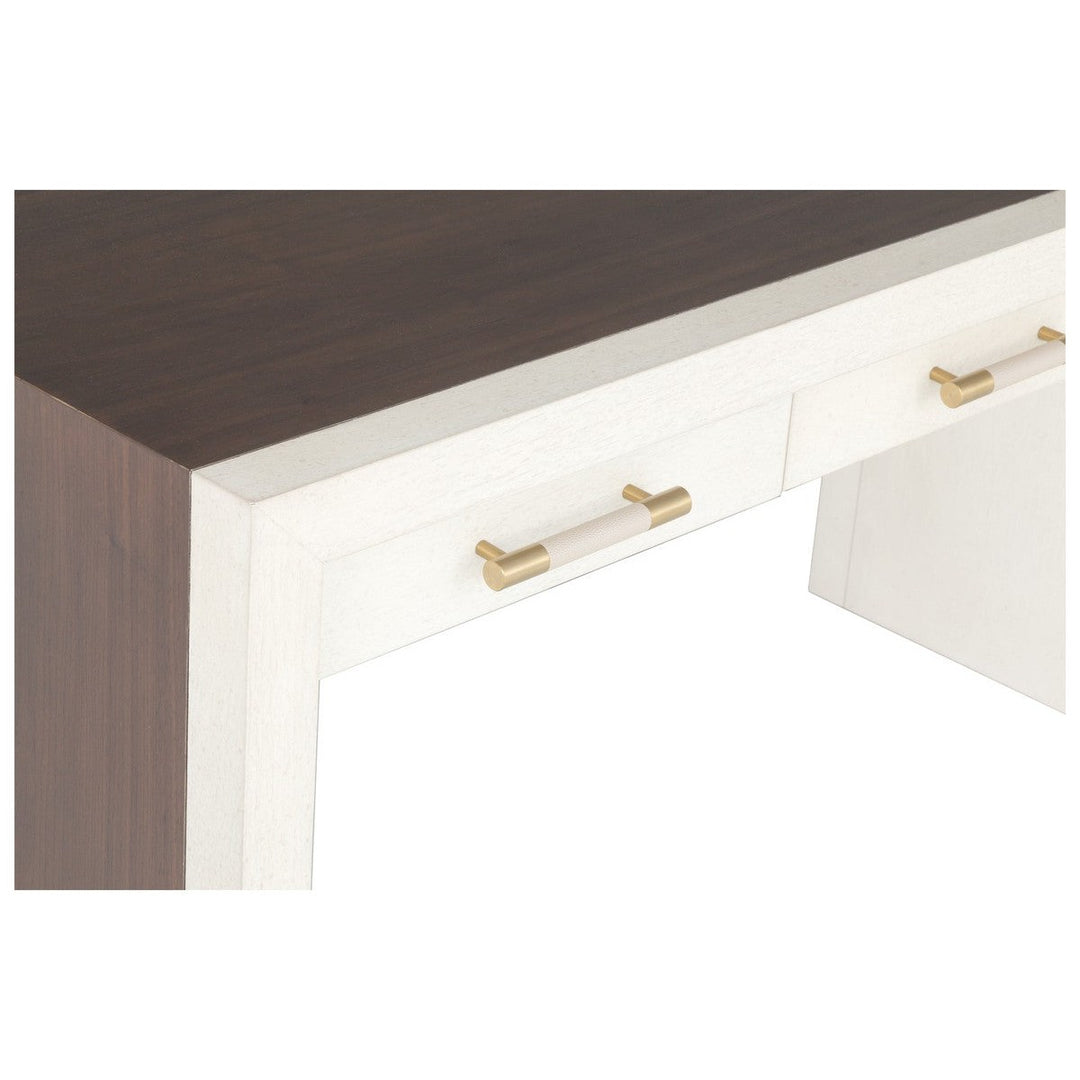 Libby Langdon Hillside Desk - Smoked Stone - Ash Solids