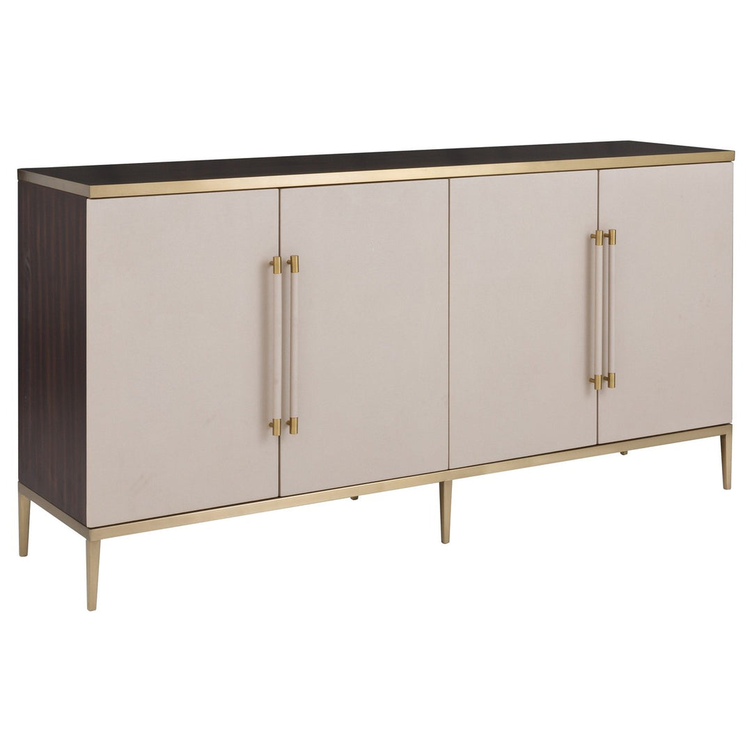 Libby Langdon Hempstead Credenza - Dark Sable - Walnut Solids